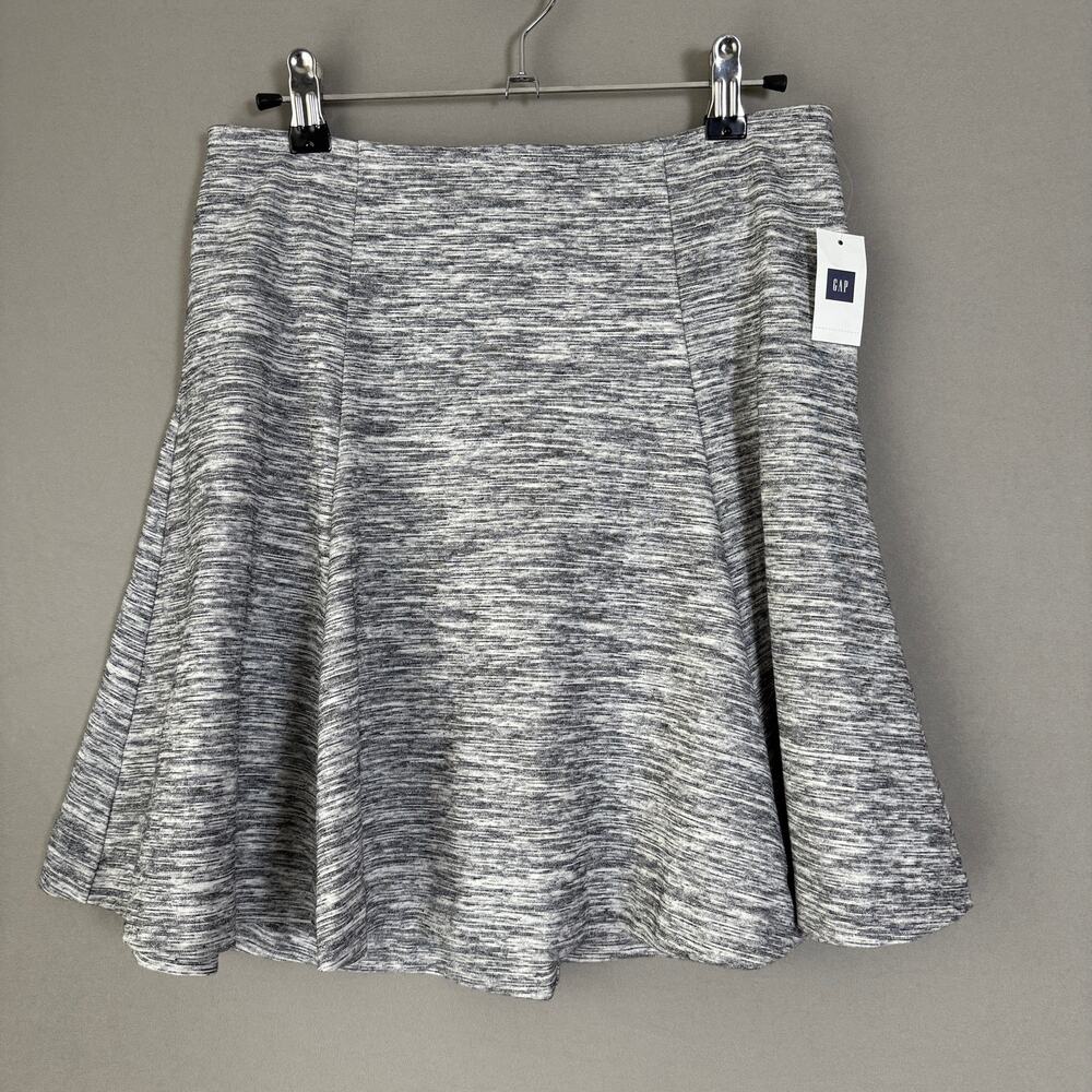 Gap sz S heather gray‎ mini flare skirt NWT